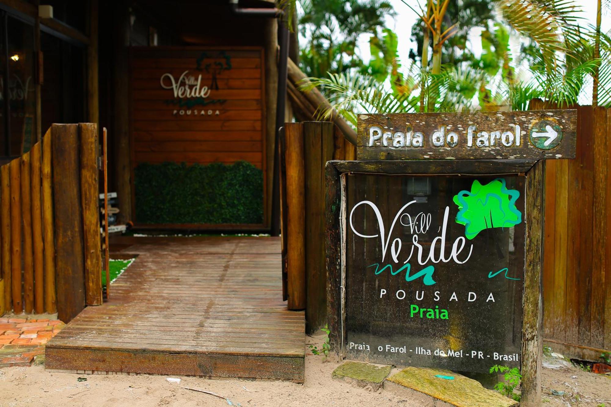 Pousada Villa Verde - Frente Para A Praia Do Farol 일랴 두 멜 외부 사진