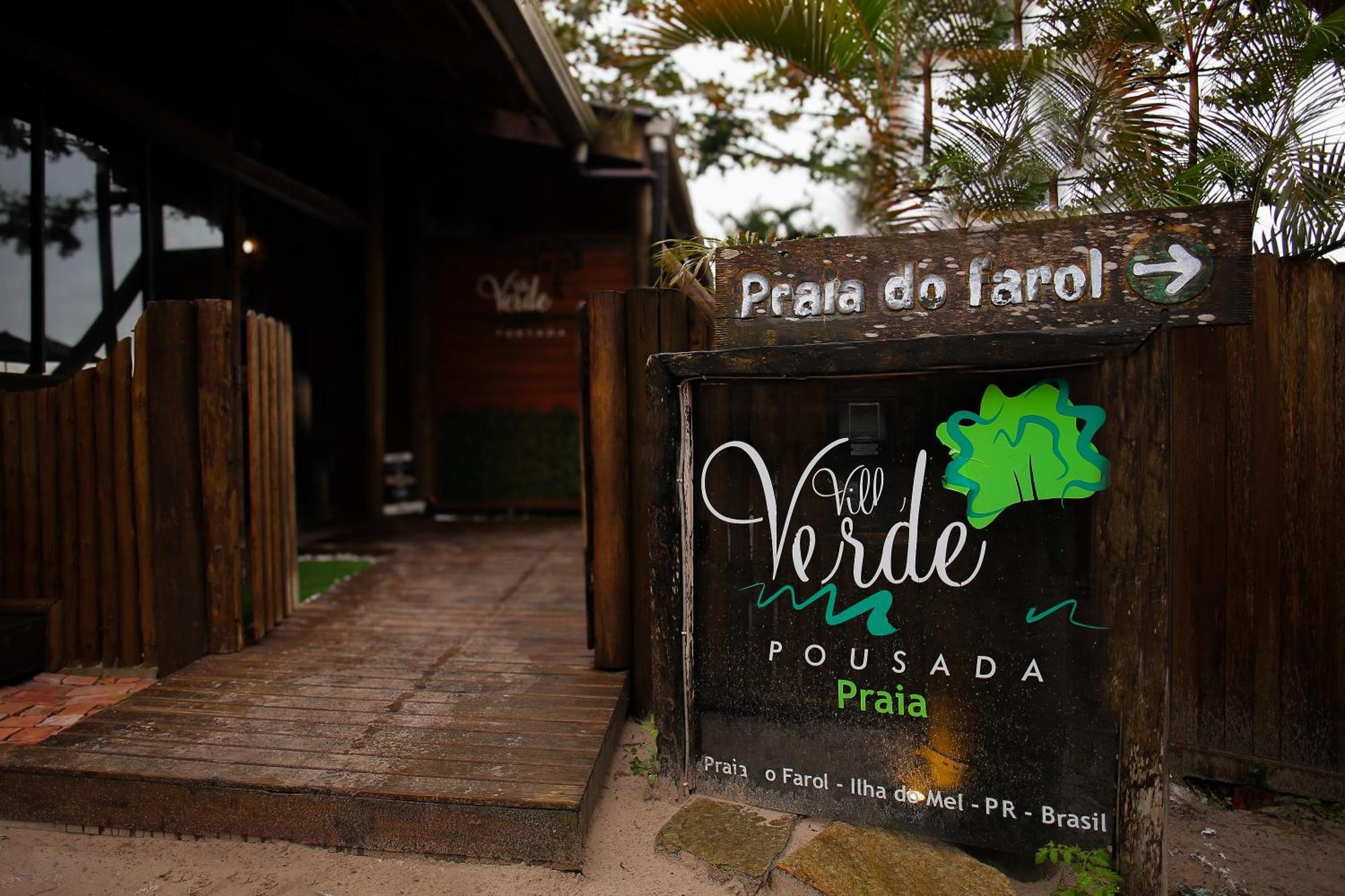 Pousada Villa Verde - Frente Para A Praia Do Farol 일랴 두 멜 외부 사진