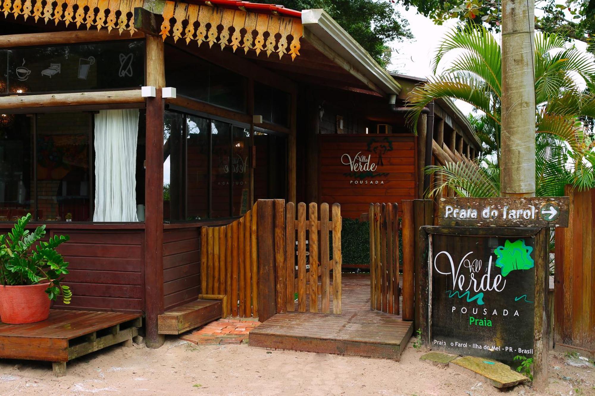 Pousada Villa Verde - Frente Para A Praia Do Farol 일랴 두 멜 외부 사진